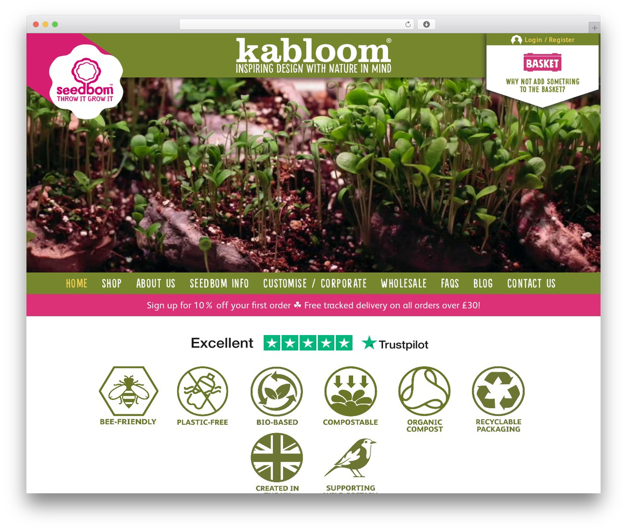 Kabloom WordPress theme - kabloom.co.uk