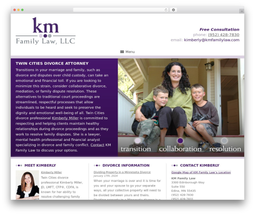 KM Family Law, LLC - modExpress 28 WordPress page template - kmfamilylaw.com
