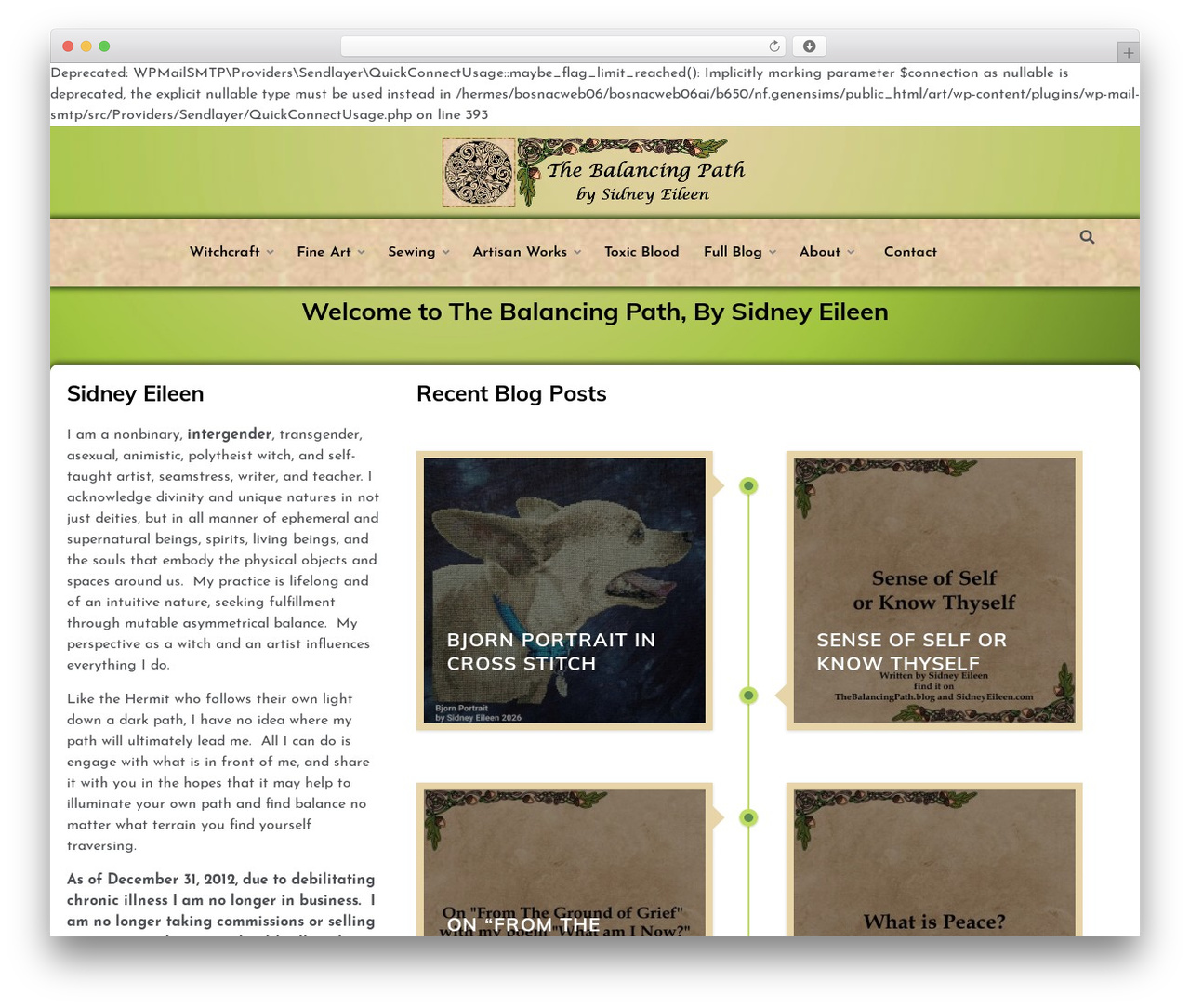 Peruse WP theme - sidneyeileen.com