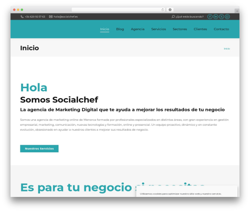 Better block editor WordPress plugin - socialchef.es