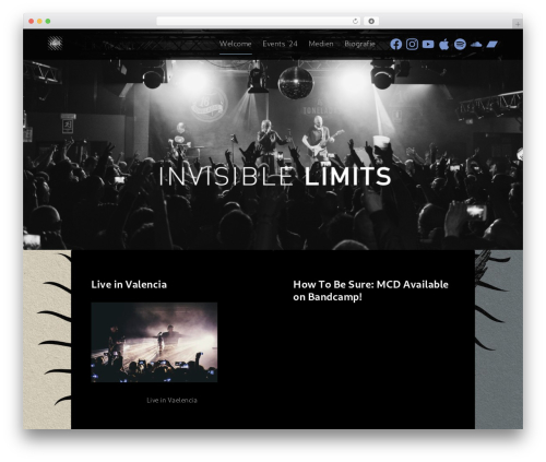 BandsPro WordPress theme - invisible-limits-official.com