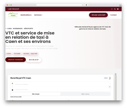 Chauffeur booking system WordPress plugin - www.borelroyalevtc.com