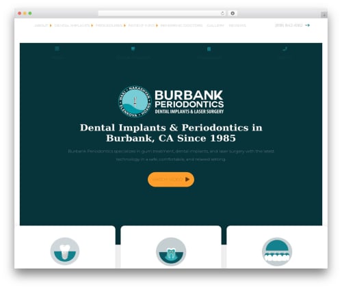 FMBuildr 5 WordPress theme - burbankperio.com
