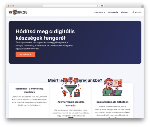 Hello Elementor theme WordPress - wpkurzus.hu
