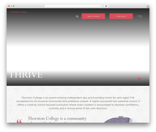 Schoolcms vacancies WordPress plugin - thorntoncollege.com