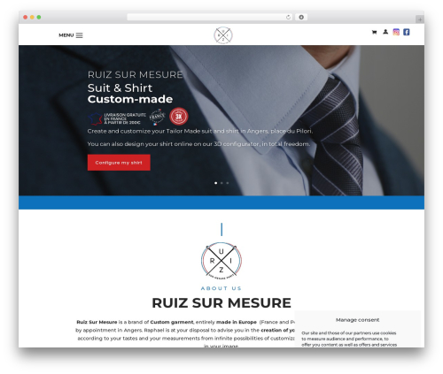 WordPress theme Agence Echo - ruizsurmesure.com