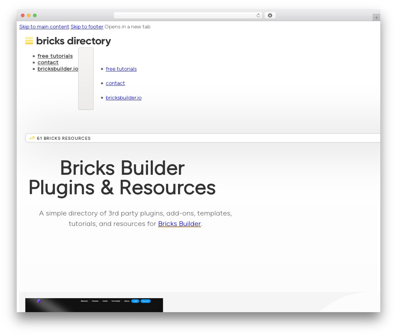WordPress theme Bricks - bricksdirectory.com