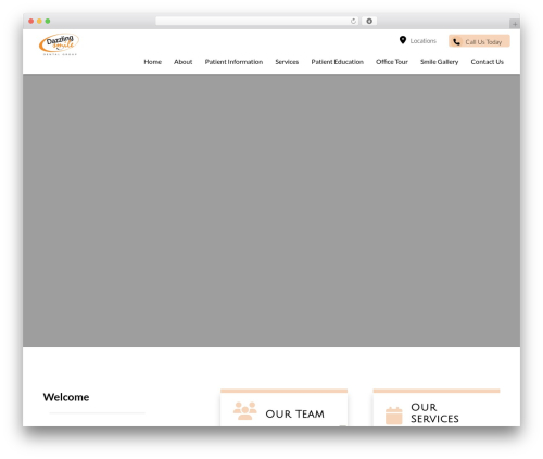 WordPress theme Dazzling Smile Dental Group Theme - dazzlemysmile.com
