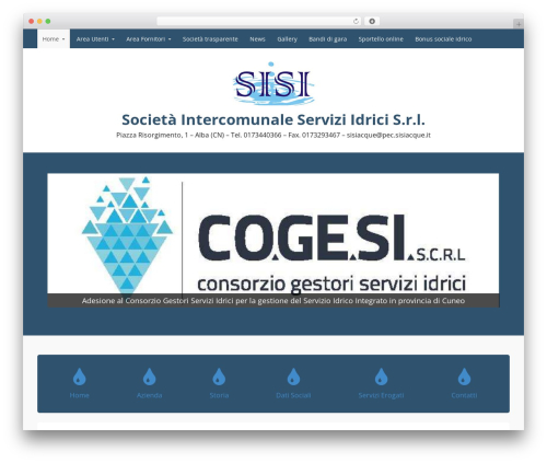 WordPress website theme GovPress - sisiacque.it