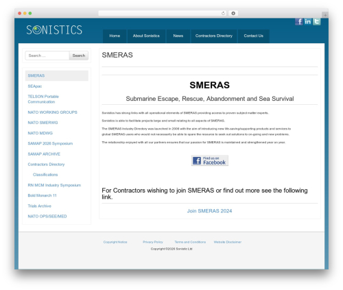 Bootstrap Basic free website theme - sonistics.com/smeras