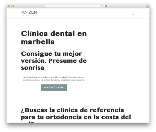 Divi theme WordPress - clinicakaizen.com