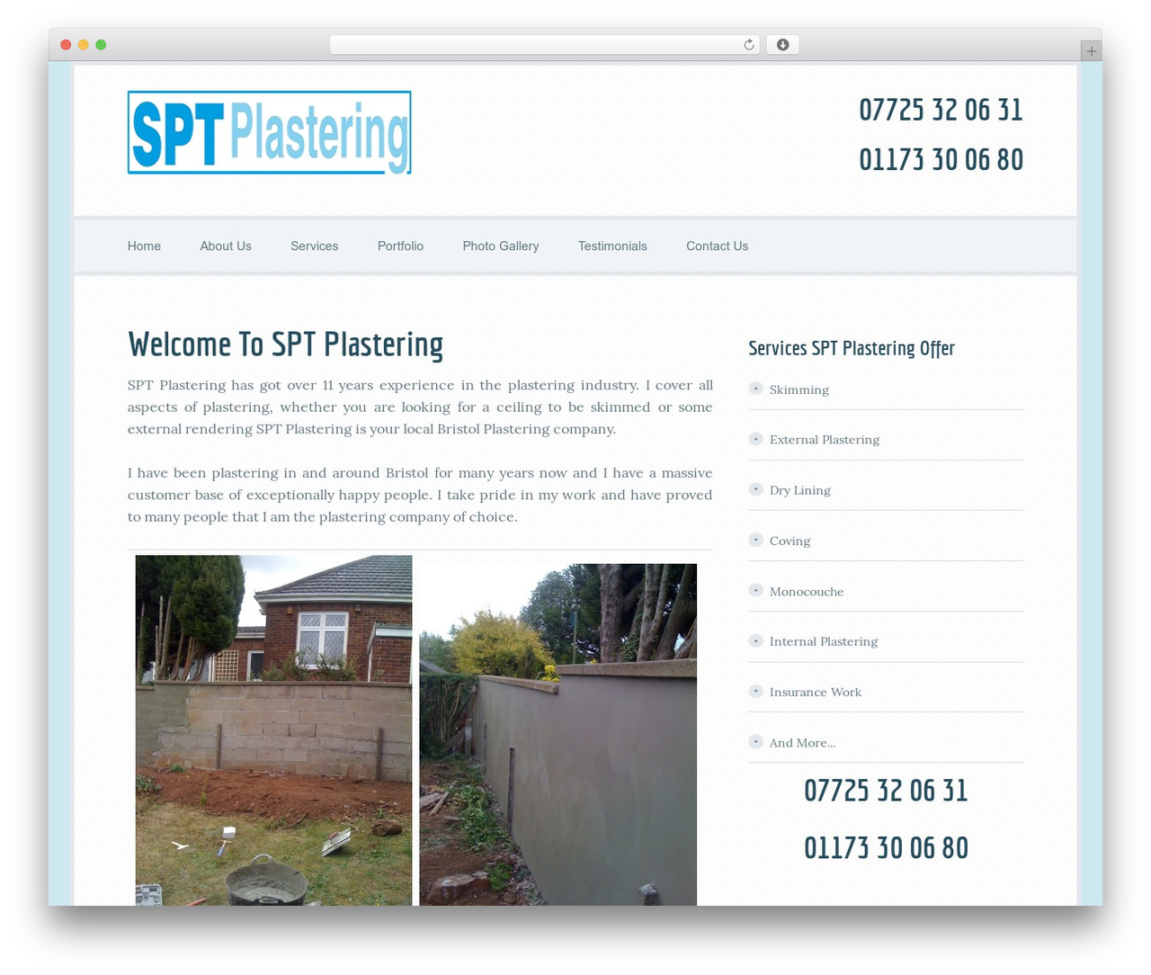 Focus Pro Theme WordPress theme - sptplastering.co.uk