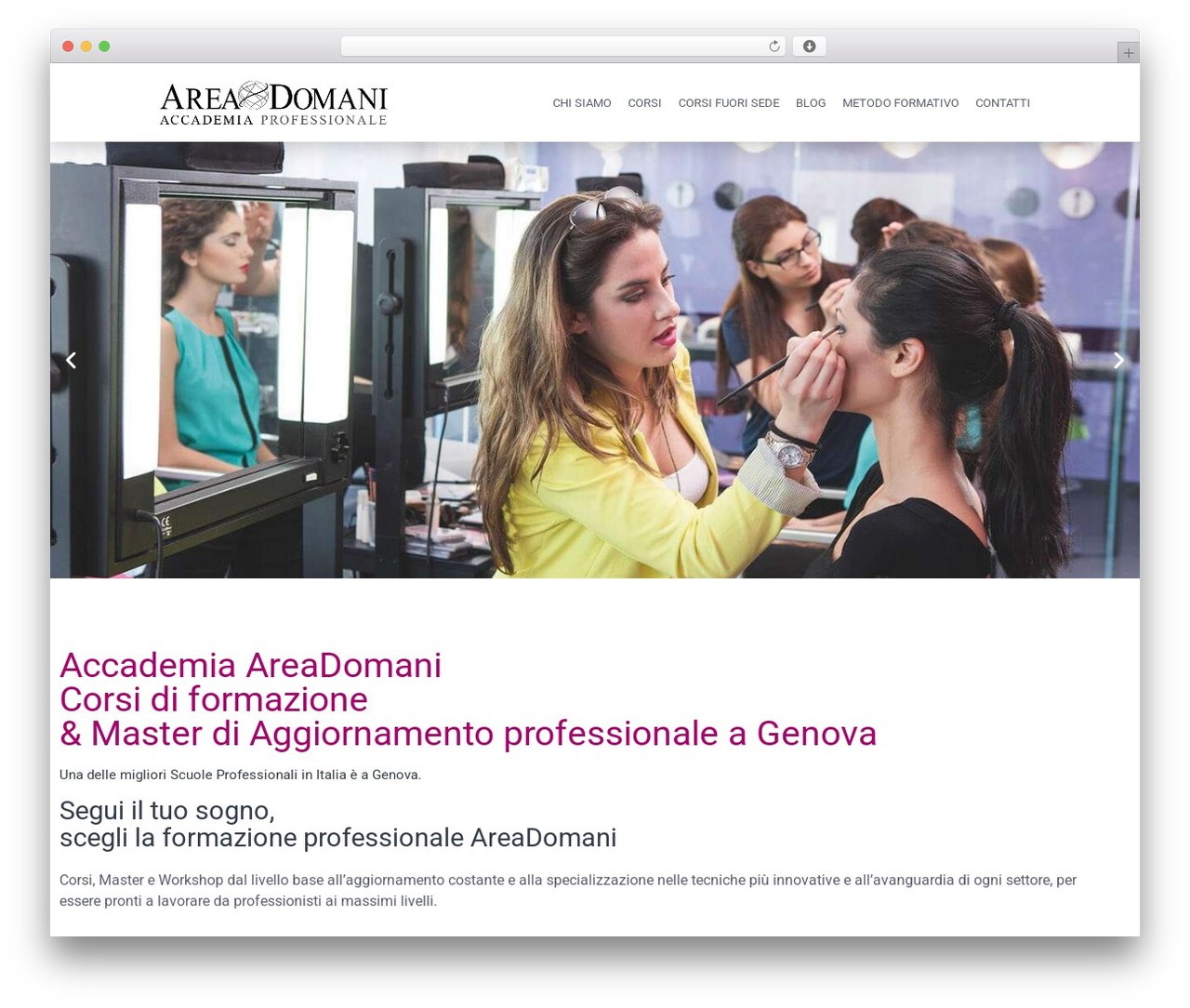 Hello Elementor WordPress theme design - areadomani.it