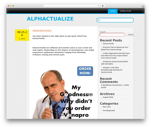 Newsworthy WordPress theme - alphactualize.com