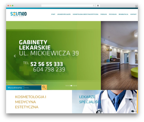 SOLMED theme WordPress - solmedchojnice.pl