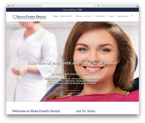 Theme WordPress Divi - slukafamilydental.com
