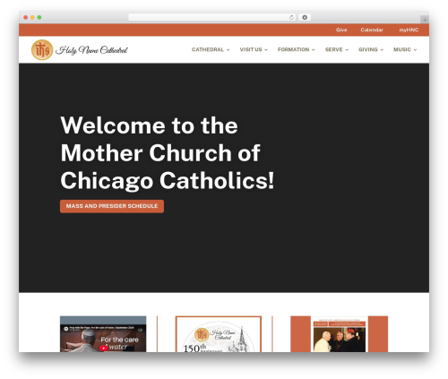 WordPress theme Divi - holynamecathedral.org
