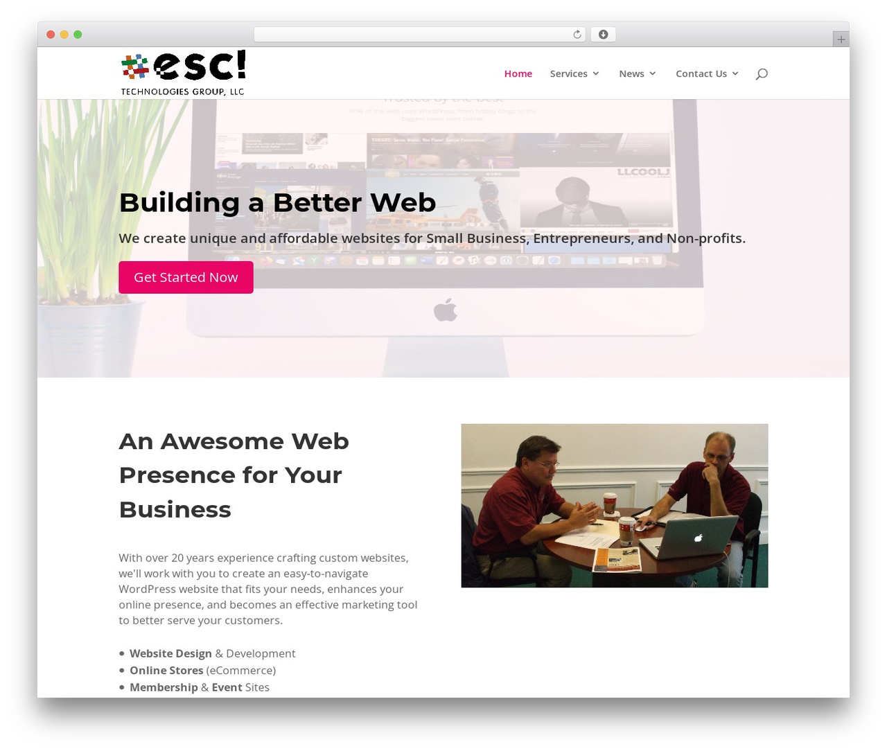 Divi WordPress theme - esctechnologiesgroup.com
