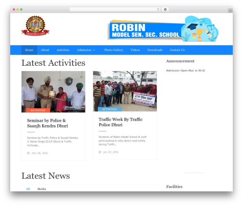 Message ticker (message-ticker) free WordPress plugin - robinmodelschool.com