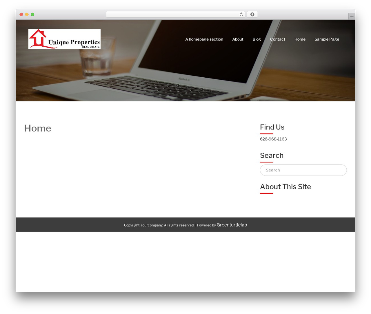 Elemento theme WordPress - uniqprop.com