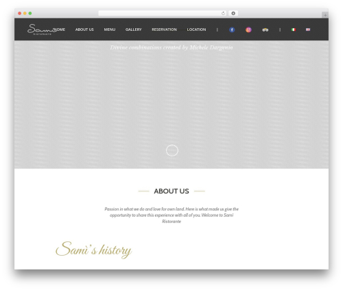 ELIXIR Jellythemes theme WordPress - samiristorante.it