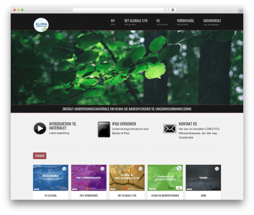 Radial top WordPress theme - sustainable.dk