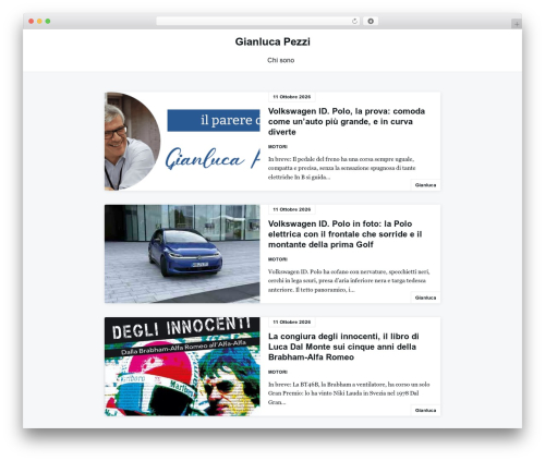 Really Simple WordPress theme - gianlucapezzi.com