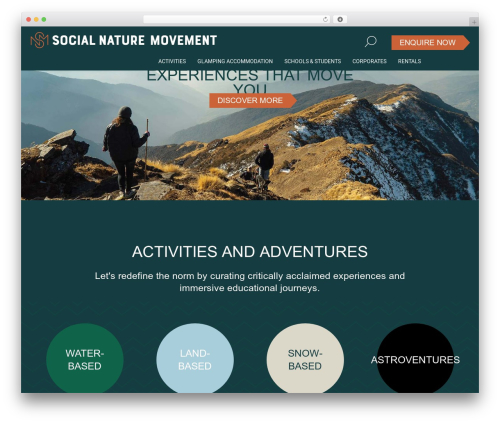SNM theme WordPress theme - socialnaturemovement.nz