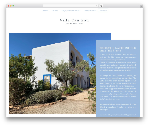 studiodev theme WordPress - canpauibiza.com