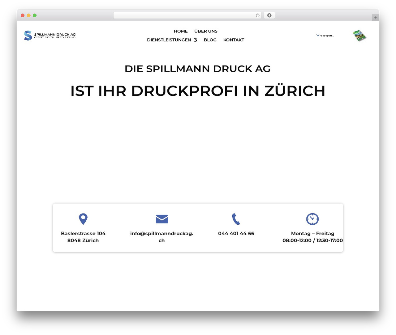 Theme WordPress Divi - spillmanndruckag.ch