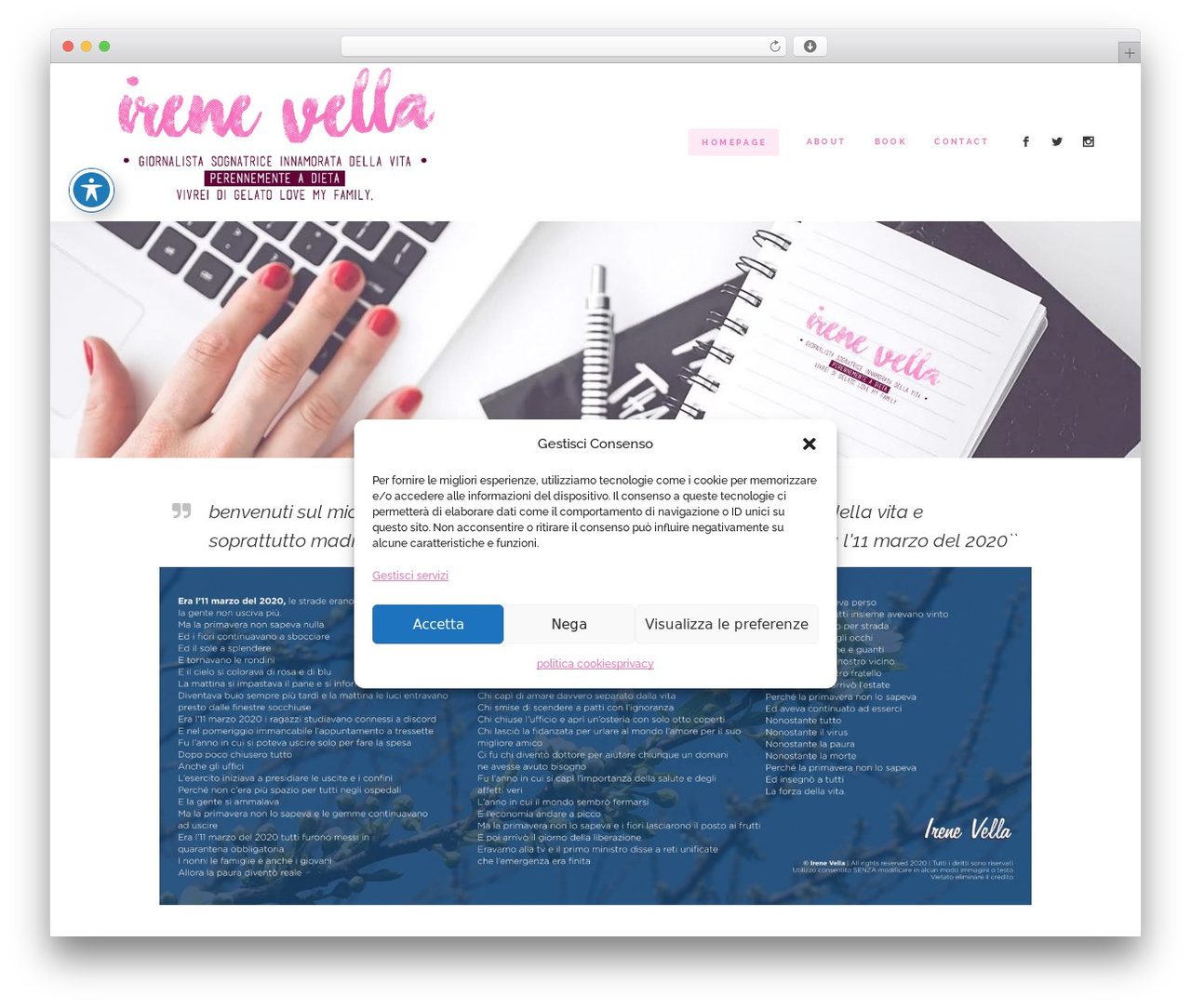 WordPress theme Bridge - irenevella.com