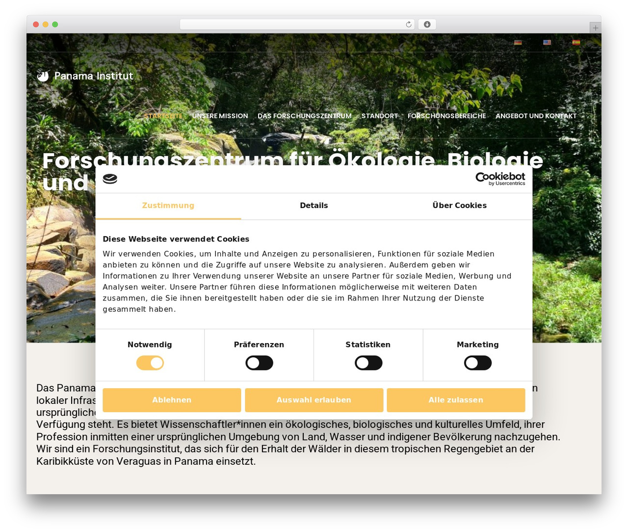 WordPress theme DotOrg - panama-institut.org