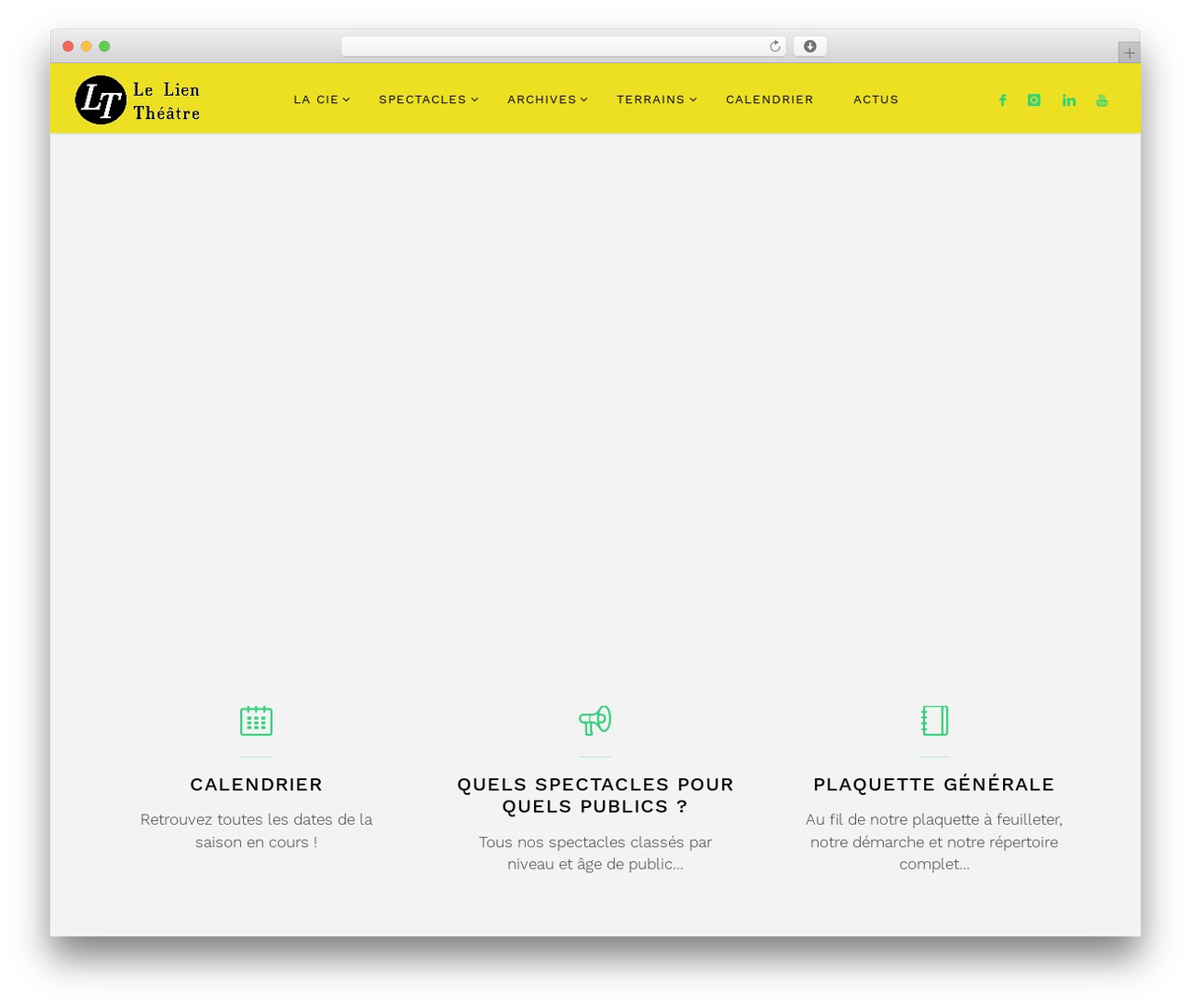 WordPress theme Fluida Plus - lelientheatre.com