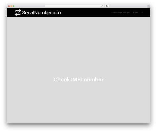 Imei api WordPress plugin - serialnumber.info