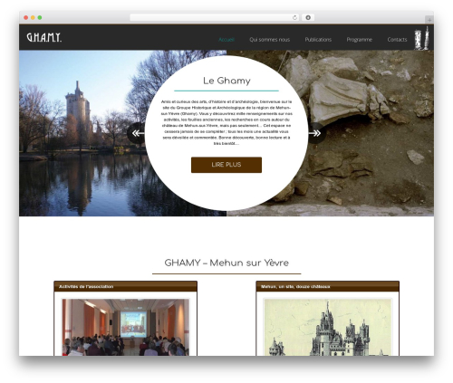 WordPress website theme theme1850 - ghamy.fr