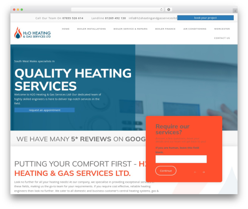 Formidable chat WordPress plugin - h2oheatingandgasservicesltd.co.uk
