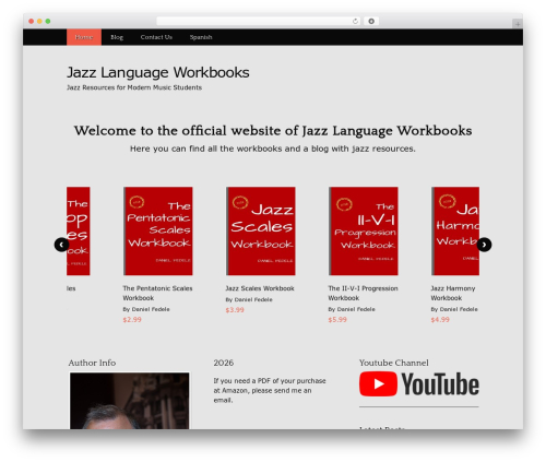 Best WordPress theme Publisher - jazzlanguageworkbooks.com