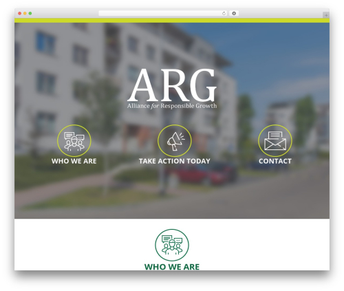 Create premium WordPress theme - allianceforresponsiblegrowth.com
