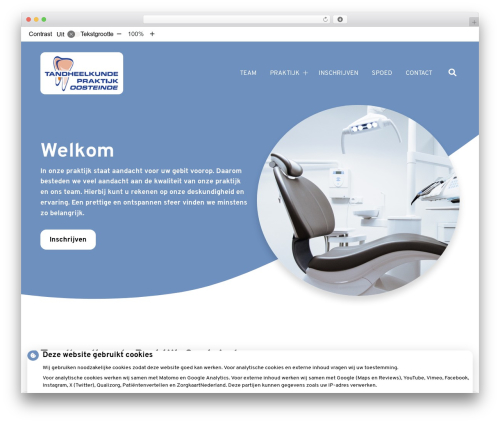 Flexdesign parent WordPress theme - tandartsoosteinde.nl