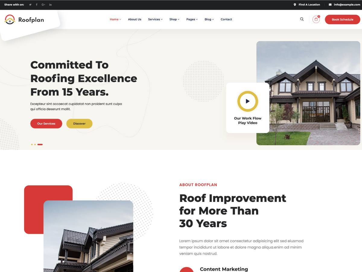 Roofplan theme WordPress Roofplan theme WordPress