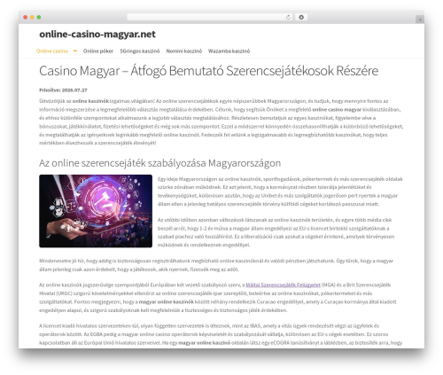 Storefront WordPress shop theme - online-casino-magyar.net