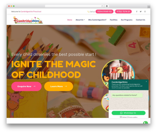 Theme WordPress Cambridge - cambridge-shire.com