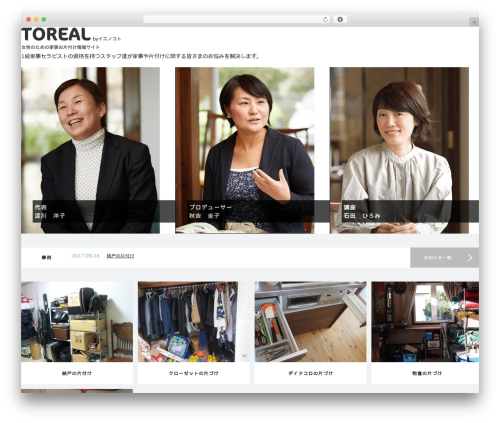 VIEW WordPress page theme - toreal.info