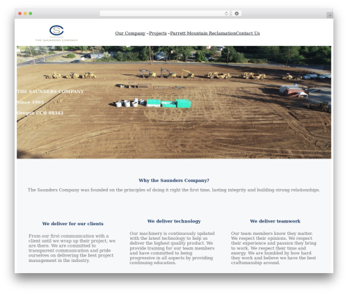 WordPress theme Creatio 2 - thesaunderscompany.net