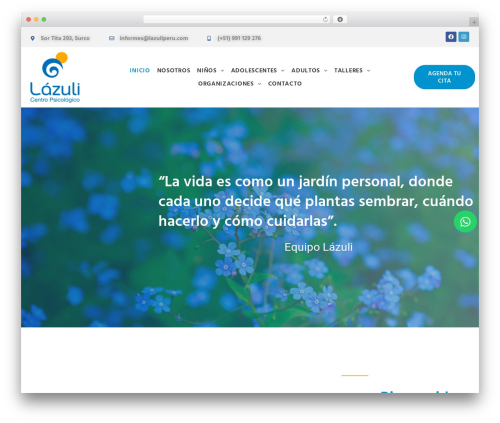 Calio WordPress theme design - lazuliperu.com