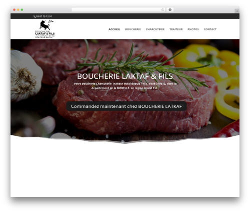 Divi WordPress website theme - www.boucherielaktaf.fr
