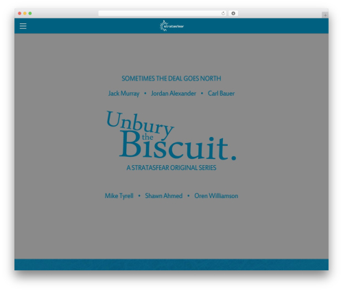 Modulus PRIME Framework theme WordPress - stratasfear.com/films/unbury-the-biscuit