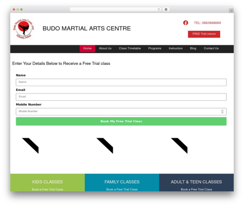 Gift up WordPress plugin - budomartialartscentre.com