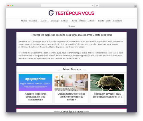 Winamaz WordPress plugin - gtestepourvous.fr