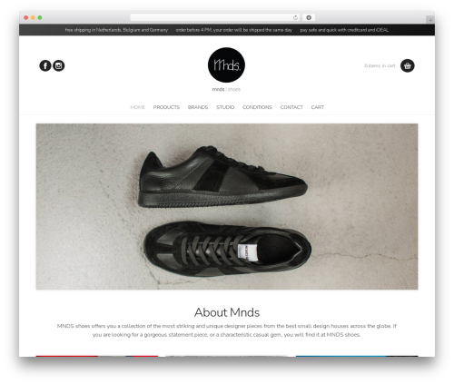 WD Theme WordPress theme - mndsshoes.com